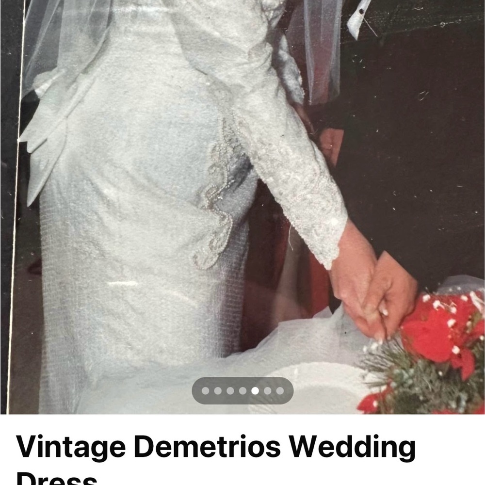Demetrios White Wedding Dress - Picture 4 of 5
